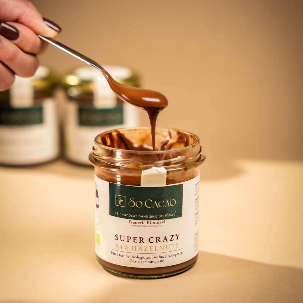 Pâte à tartiner noisette 64 % chocolat noir Biologique